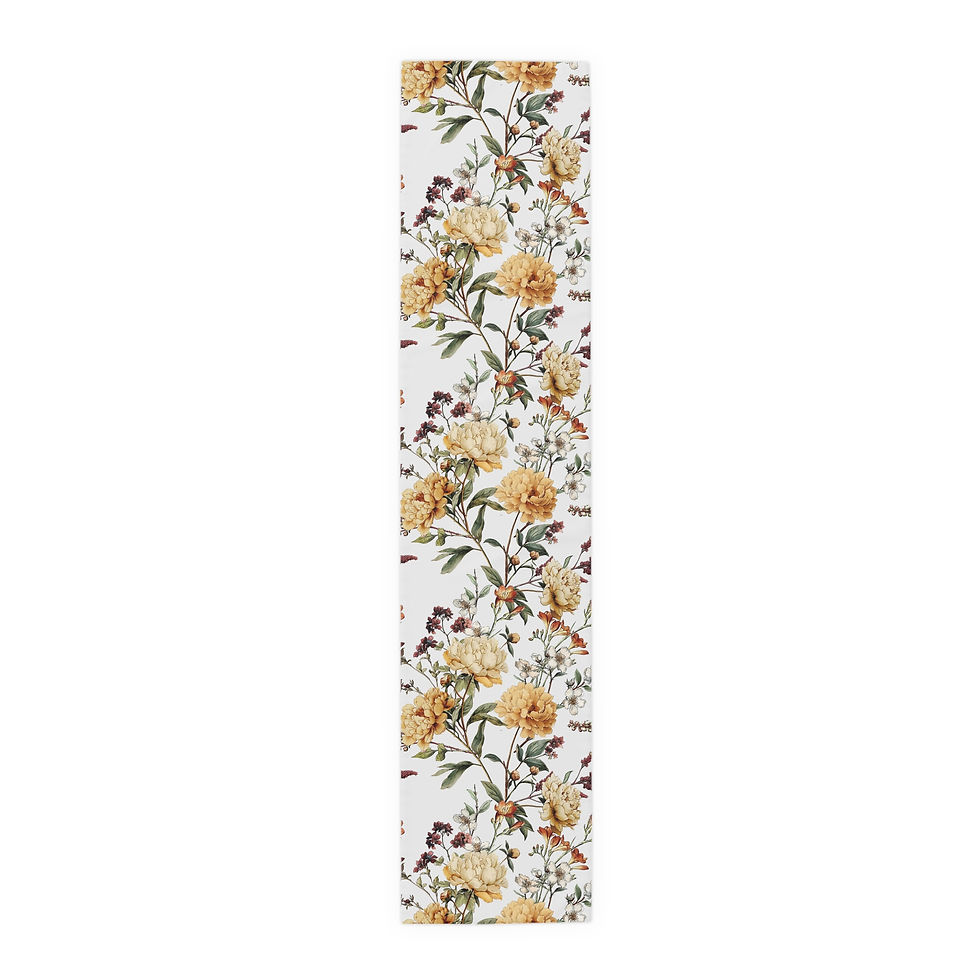 Thumbnail: Vintage Peonies Table Runner (Cotton, Poly)