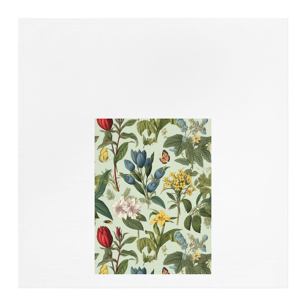  Garden Design Tea Towel