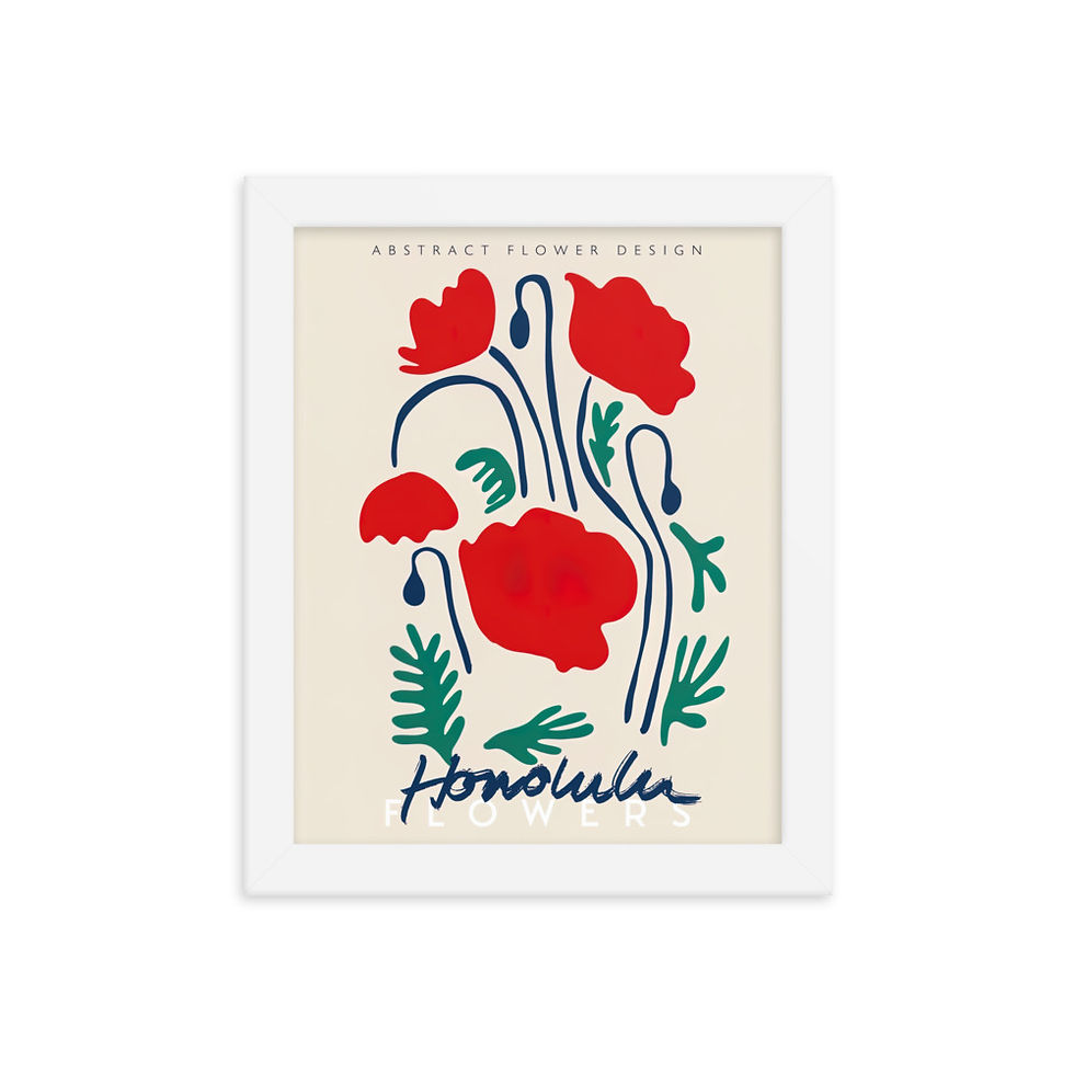 Thumbnail: Honolulu Print Framed Poster    copy