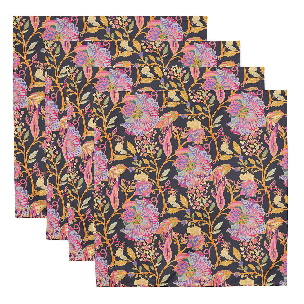 Thumbnail: Boho Summer Cloth napkin set