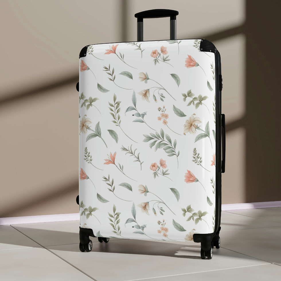 Thumbnail: Delicate Floral Suitcases