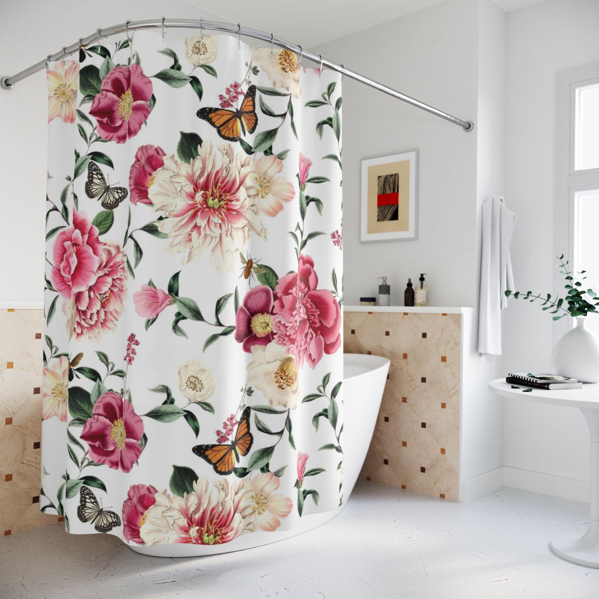 Secret Garden Polyester Shower Curtain
