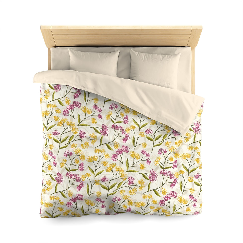 Thumbnail: Yellow Mandee Microfiber Duvet Cover