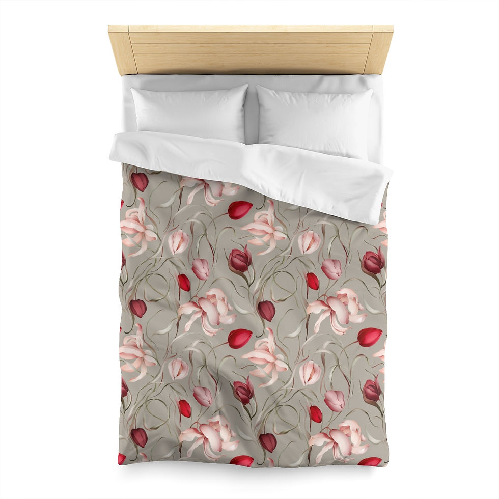 Thumbnail: Sulė Tulip Microfiber Duvet Cover