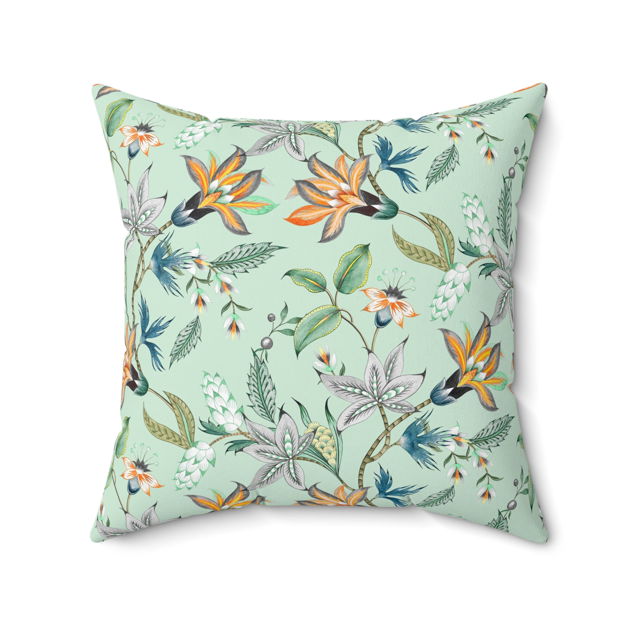 Palampore (Mint Green) Pillow Design