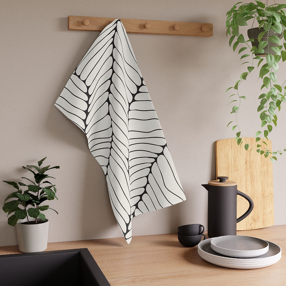Fern Leaves Kitchen Towel