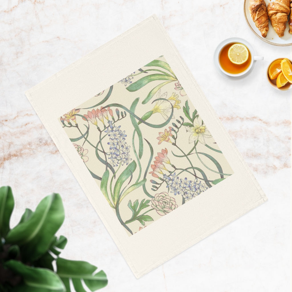Botanica (off white) Cotton Tea Towel