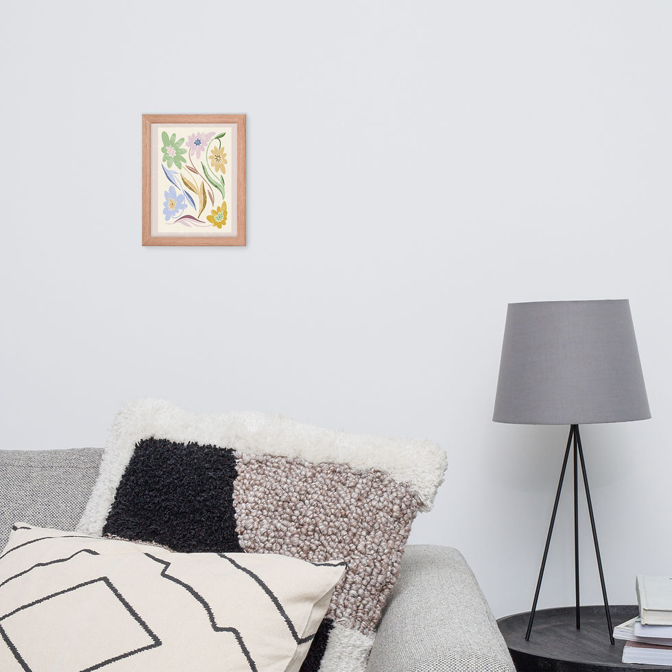 Thumbnail: Pastel Daisies Framed Poster