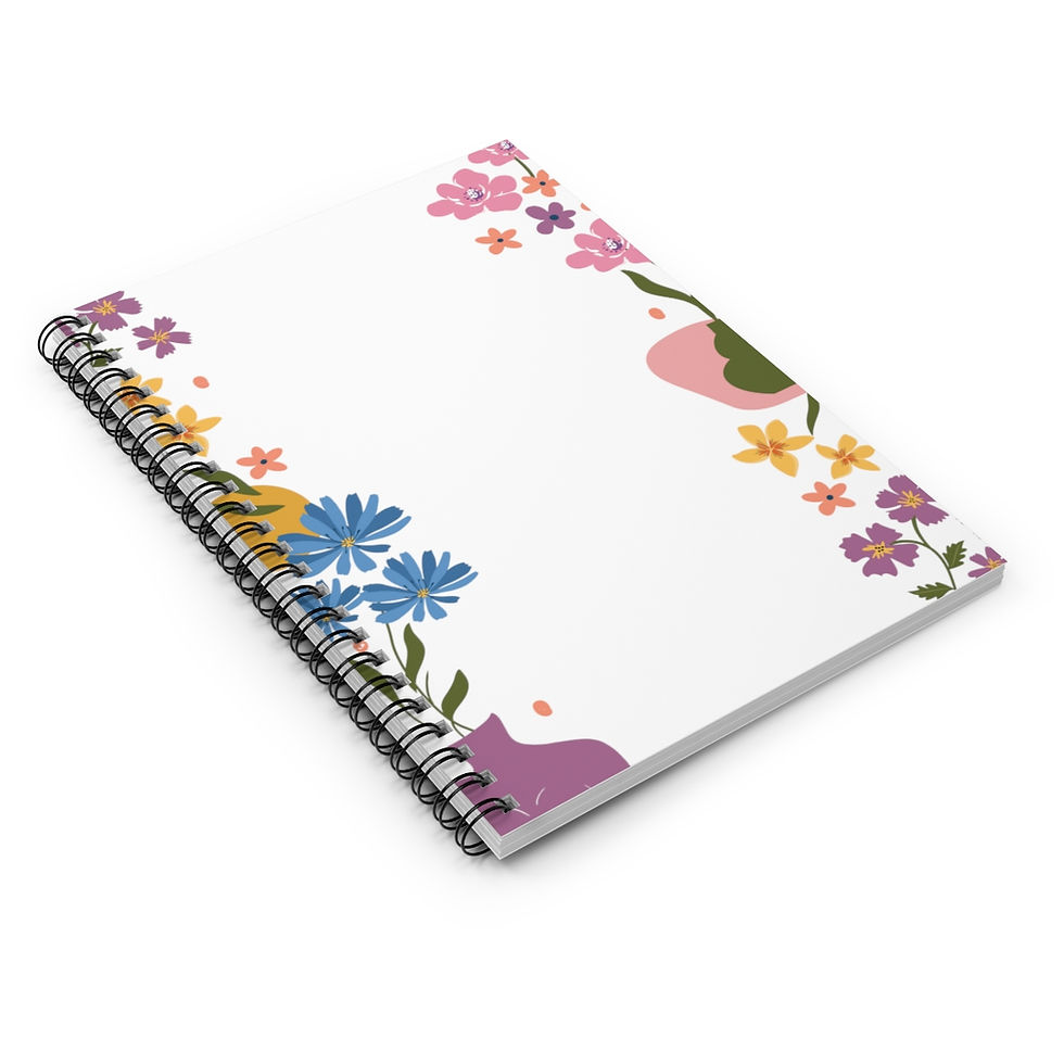 Thumbnail: Sunshine Flowers 2  Spiral Notebook - Ruled Line
