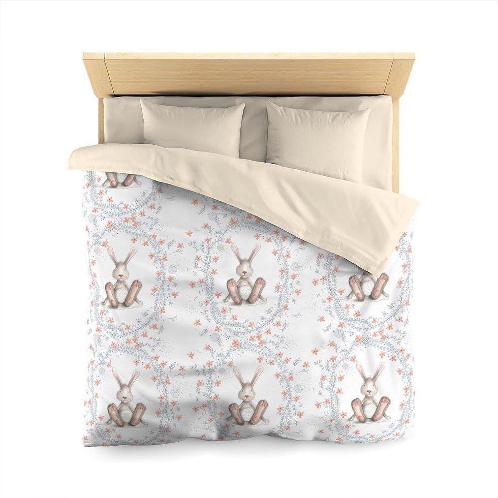 Thumbnail: LG Riley Rabbit Microfiber Duvet Cover
