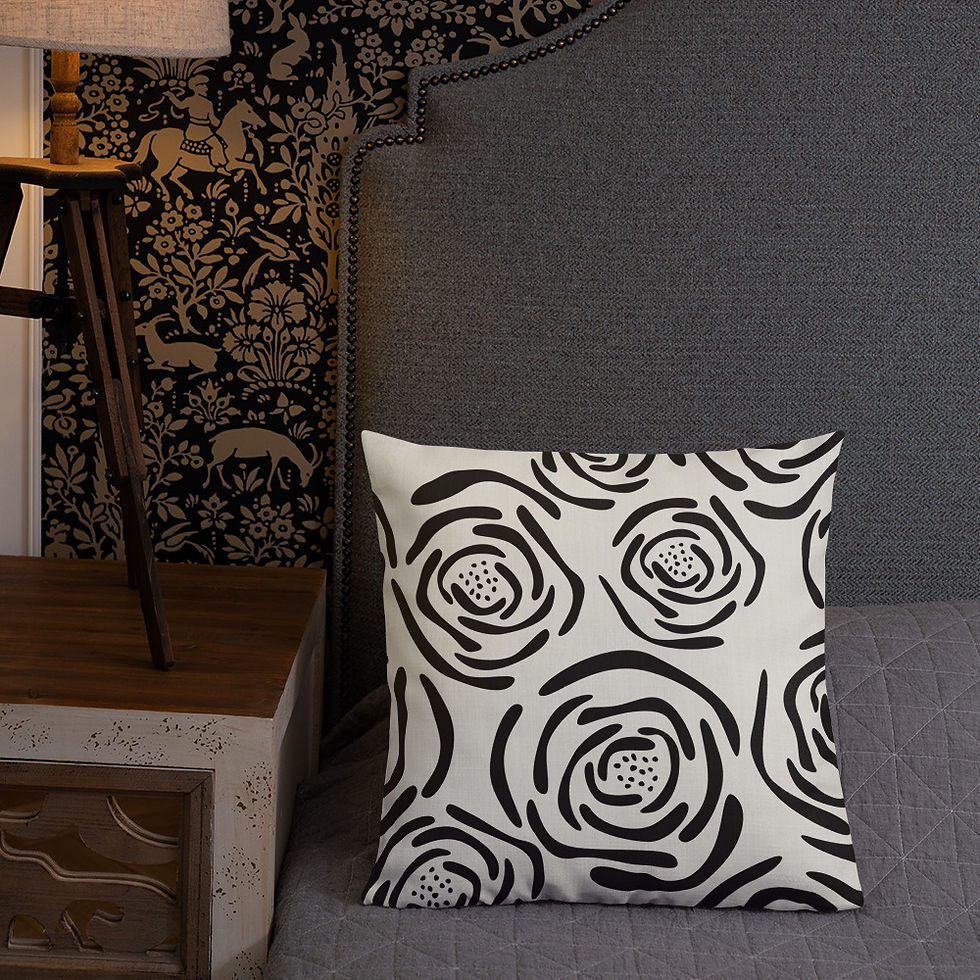 Thumbnail: Rose Natural Lines Premium Pillow