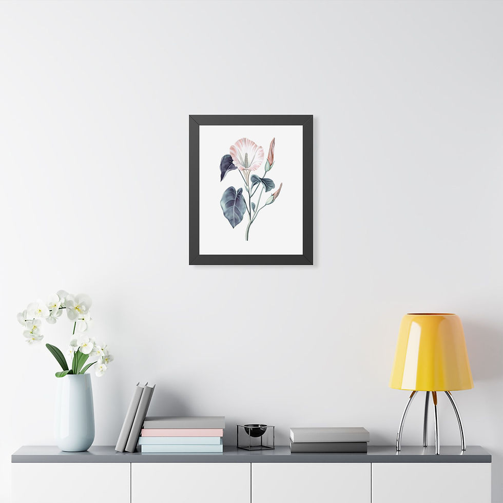 Thumbnail: Botanical Morning Glory Framed Poster