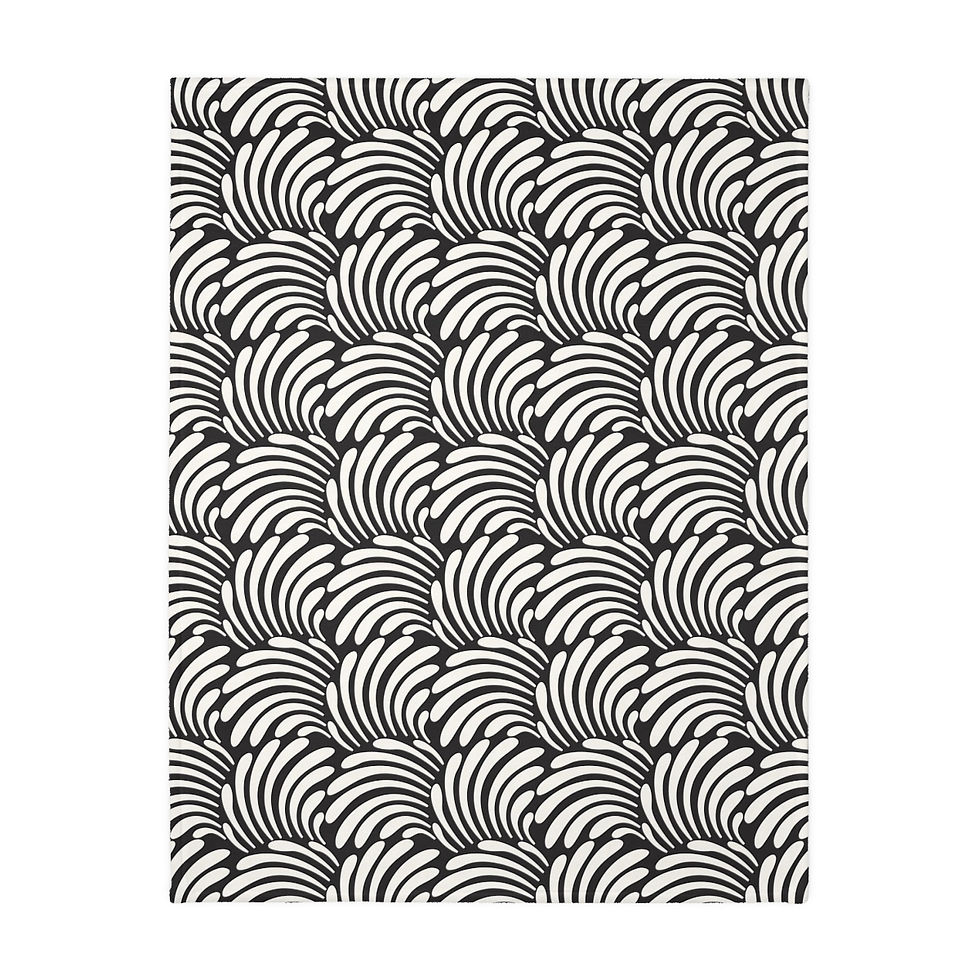 Thumbnail: Palona Velveteen Minky Blanket (Two-sided print)