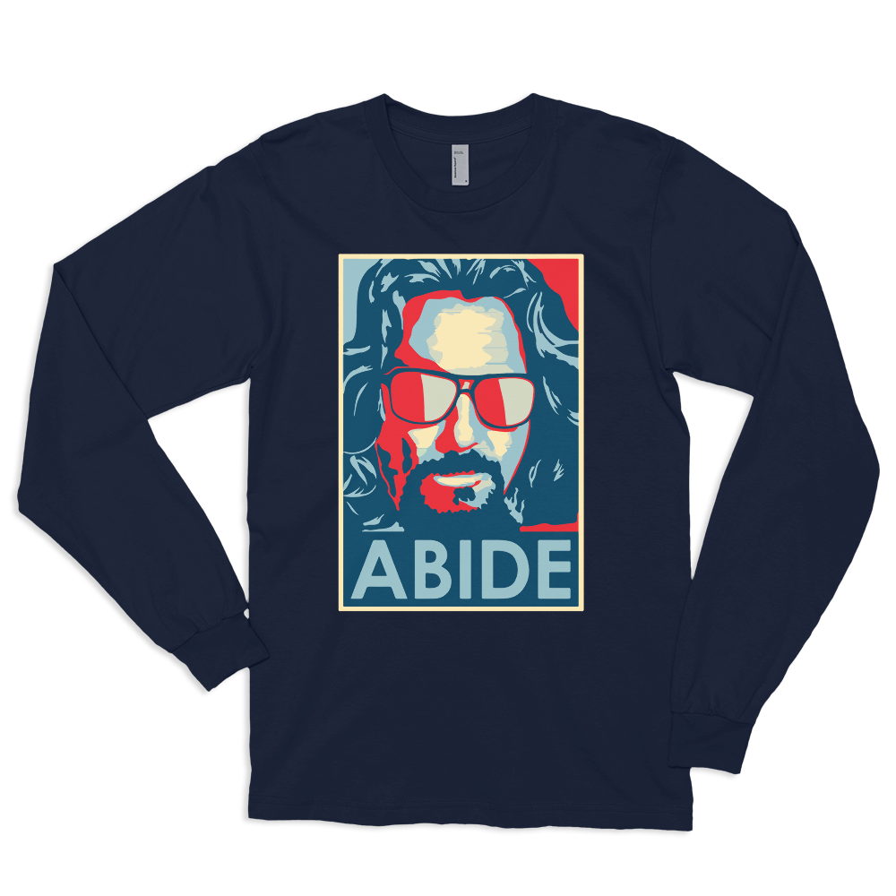 Big Lebowski Abide, Hope Style Long Sleeve Shirt