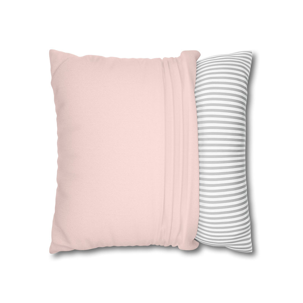 Thumbnail: Floral Bloom Blush Pink Square Pillowcase