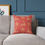 Thumbnail: Golden Reindeer and Stars (red) Spun Polyester Pillow