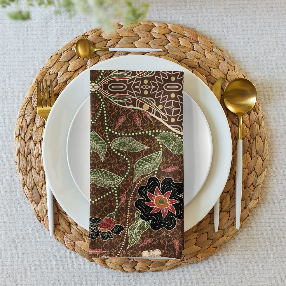 Thumbnail: Batik Design Cloth napkin set