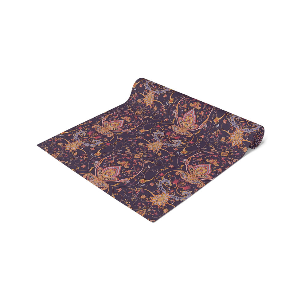 Thumbnail: Tealee Elegant Floral Table Runner for Dining