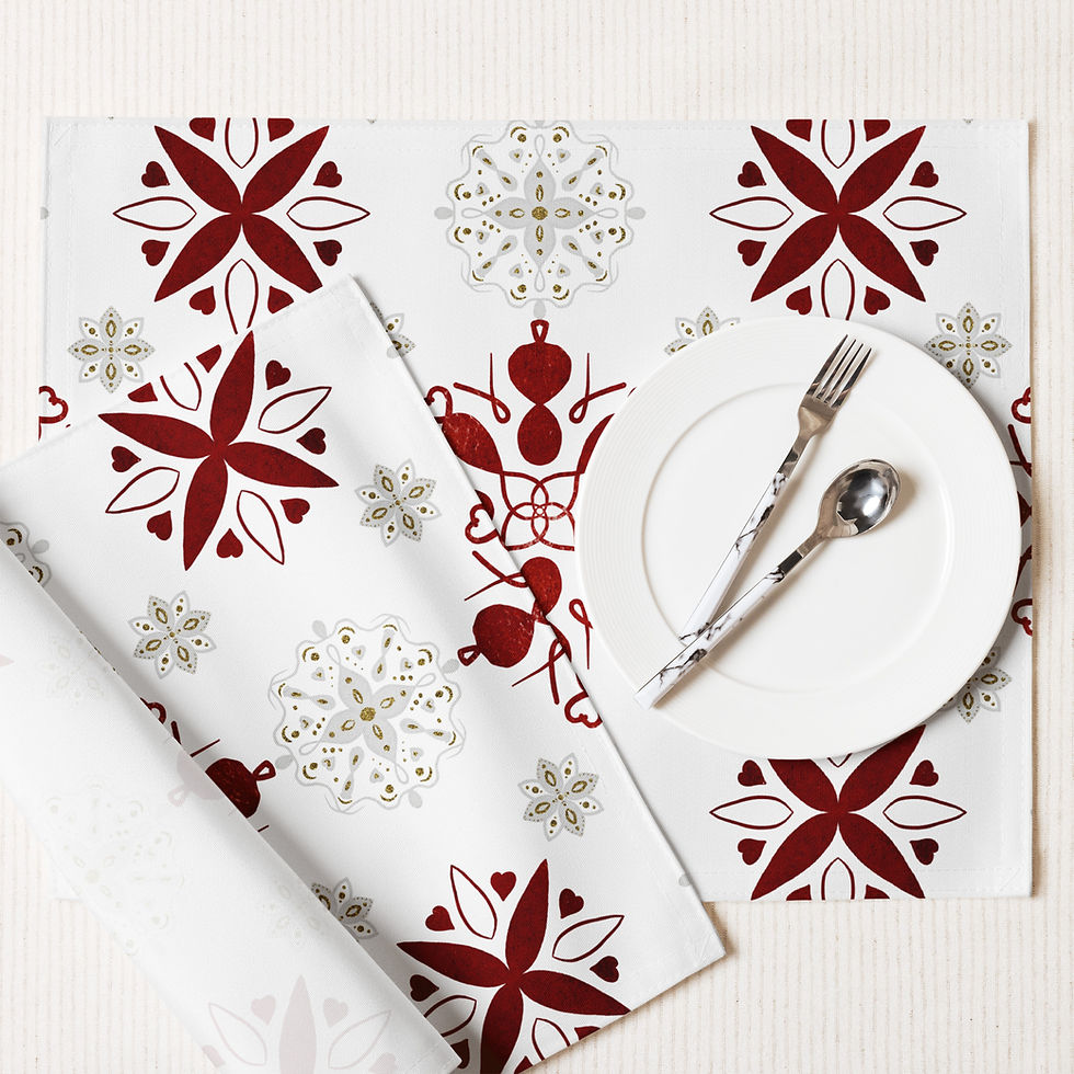 Thumbnail: Scandia Holiday Placemat Set