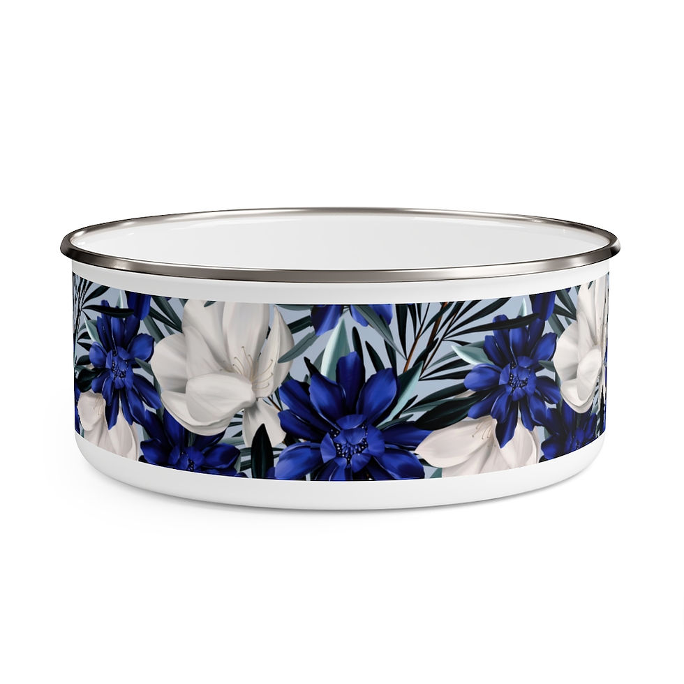 Thumbnail: Early Spring Blue Enamel Bowl