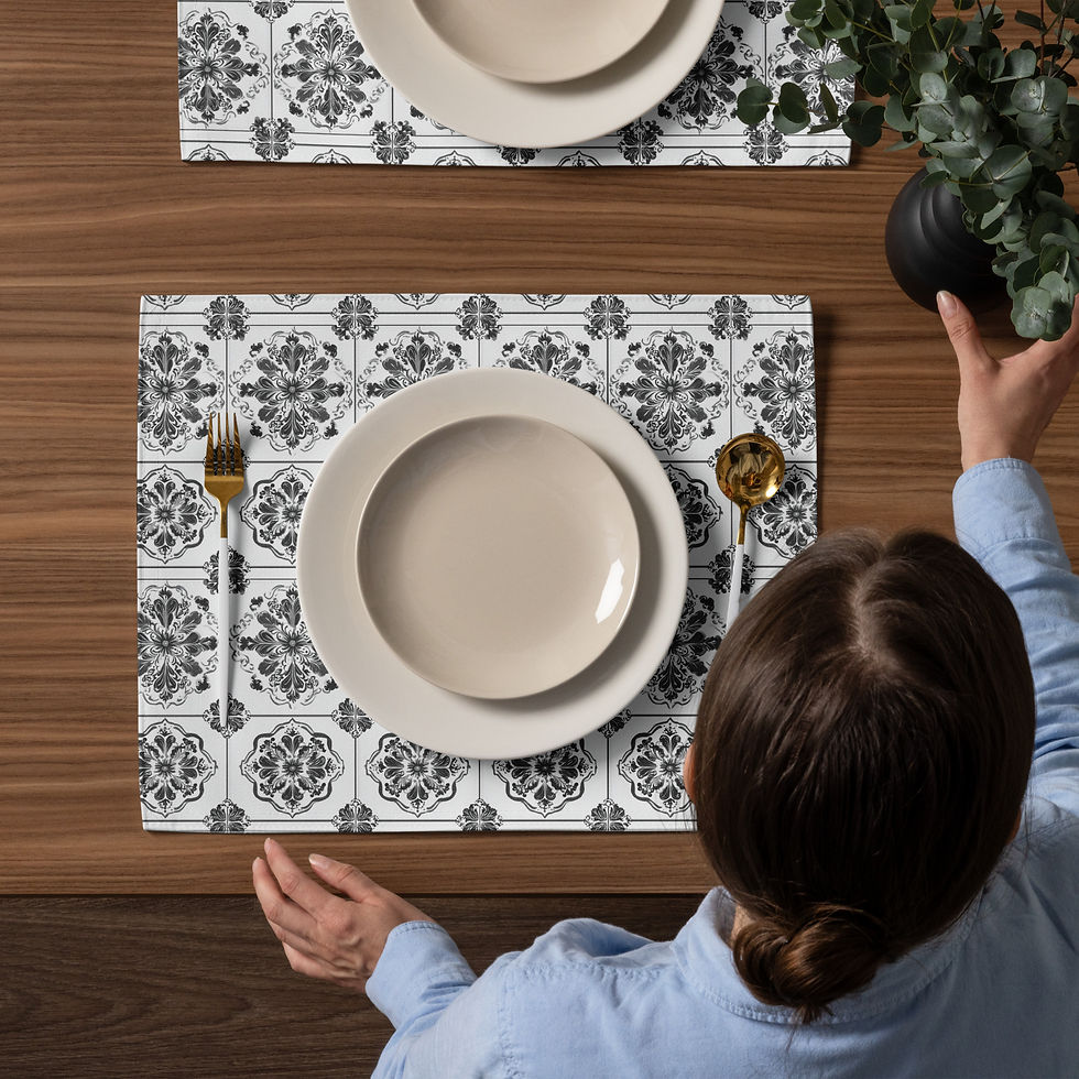 Thumbnail: Persian Monochrome Placemat Set