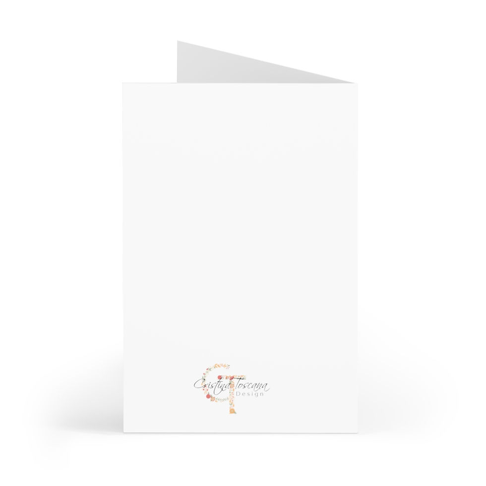 Thumbnail: Floral Unicorn Greeting Cards (8 pcs)