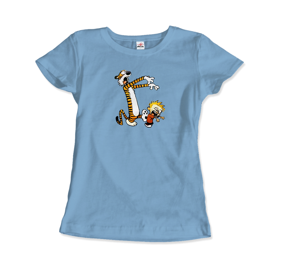 Thumbnail: Calvin and Hobbes Playing Zombies T-Shirt