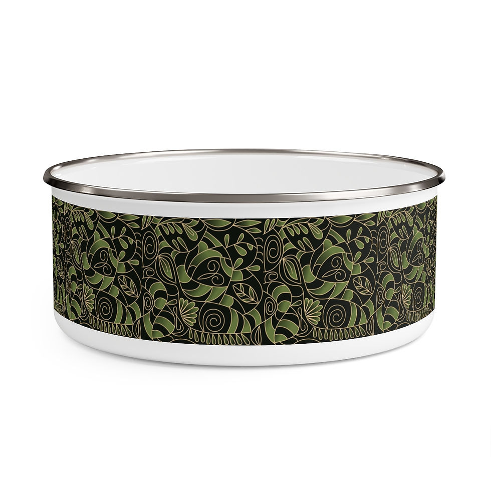 Thumbnail: Magical Forest 2   Enamel Bowl