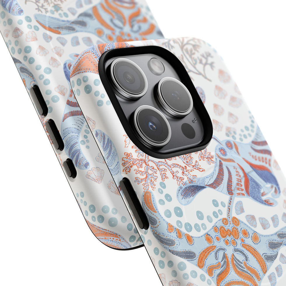 Thumbnail: Floral Coral Reef Tough Magnetic Phone Case