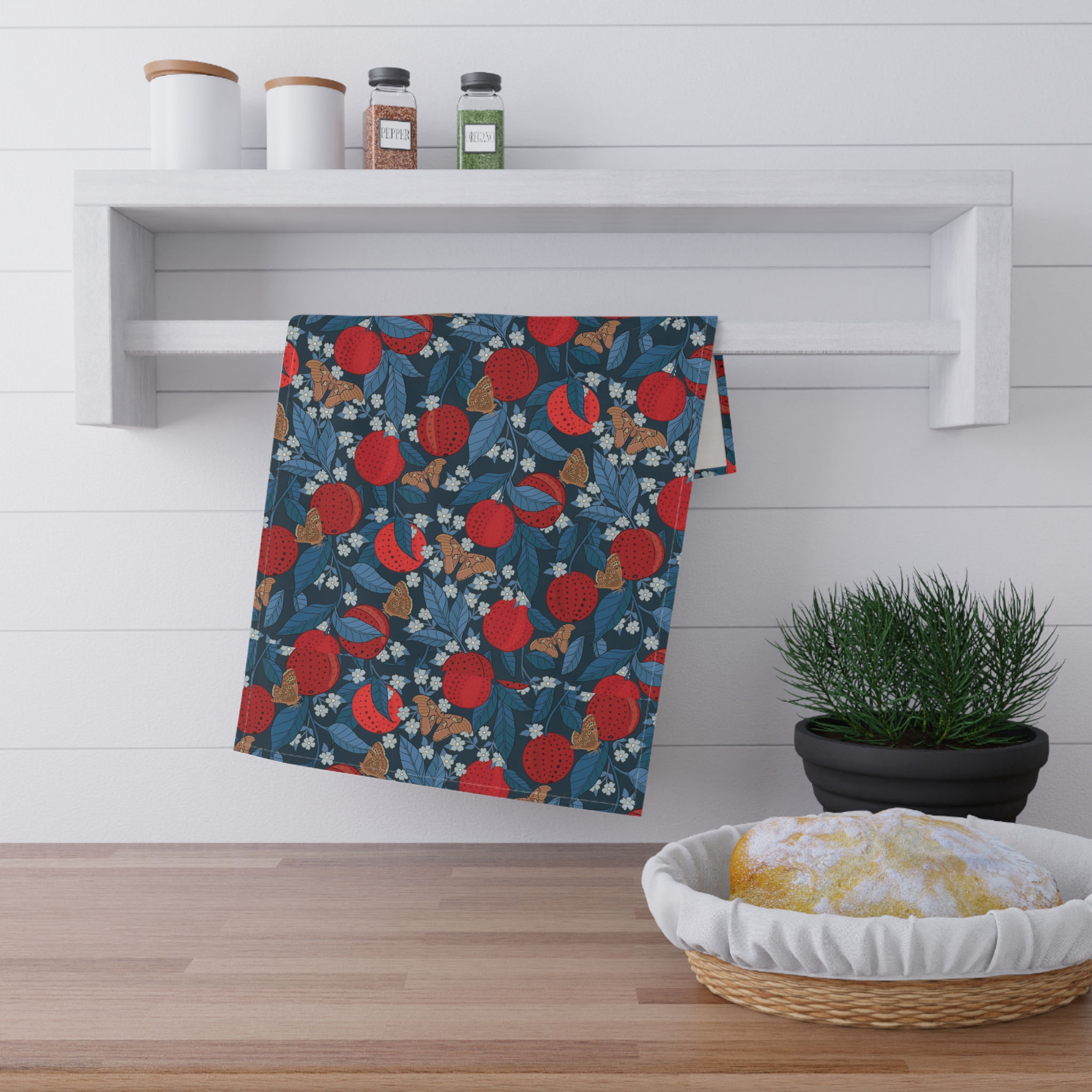 Vibrant Fruit Pattern Tea Towels – Perfect for Home Décor & Gifting