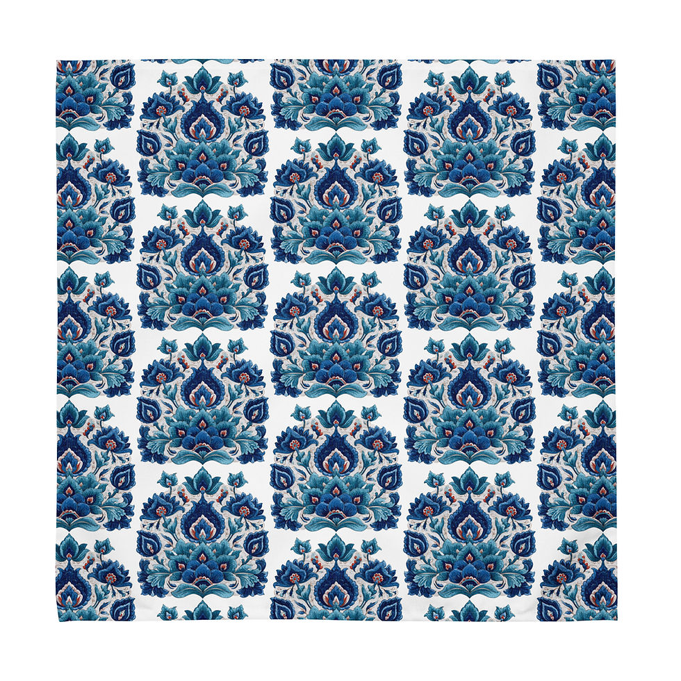 Thumbnail: Blue Ornament Cloth napkin set