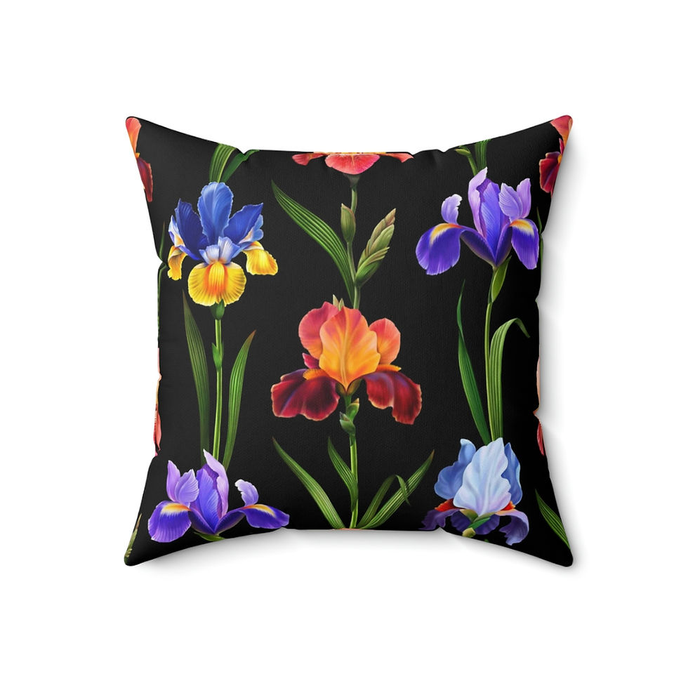 Thumbnail: Royal (Blk) Spun Polyester Square Pillow