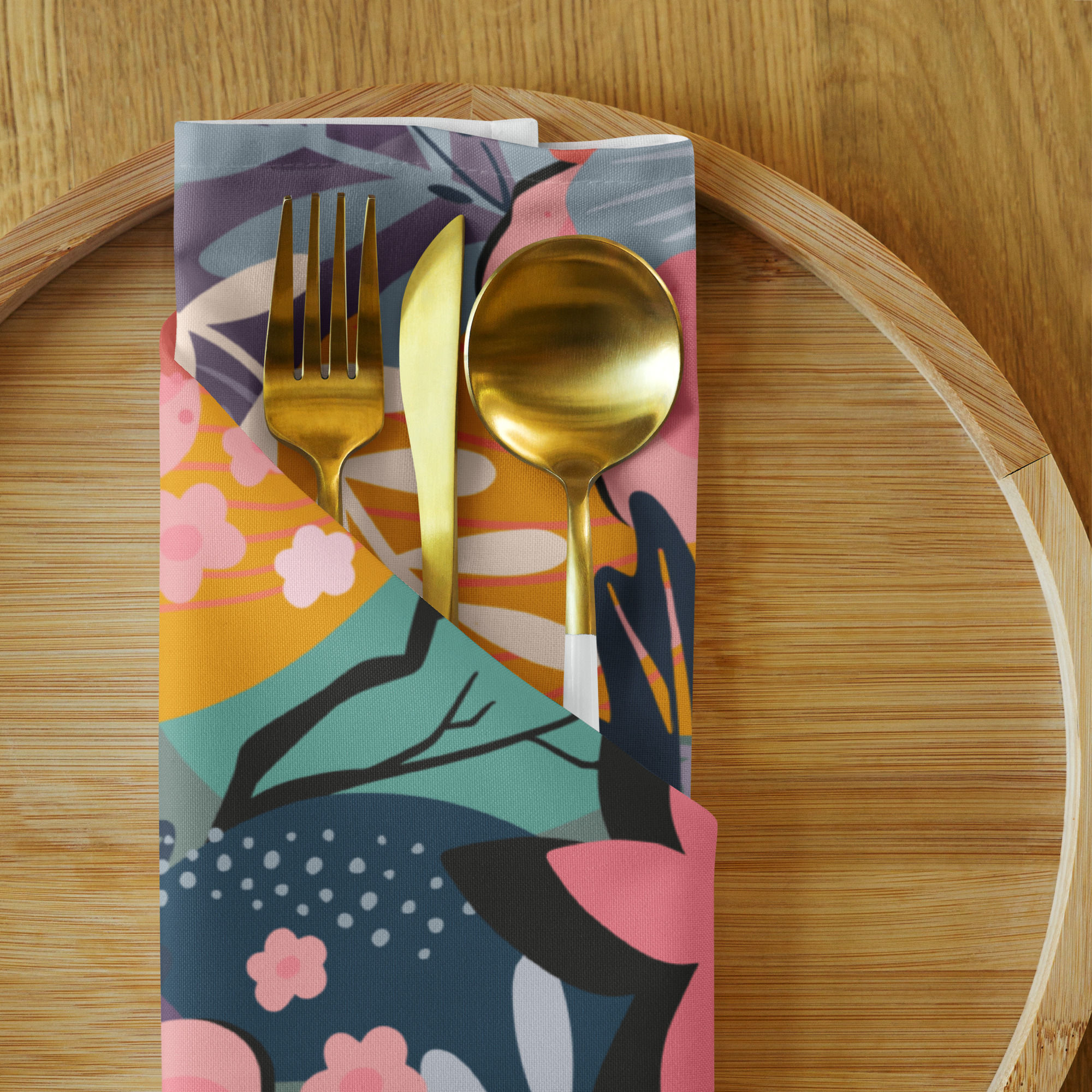 Happy Colors Cloth napkin set