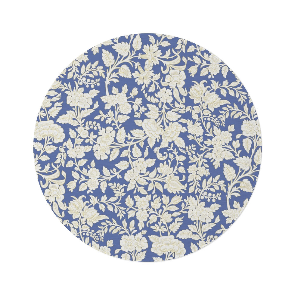 Gósomar Wedgwood Blue Round Rug