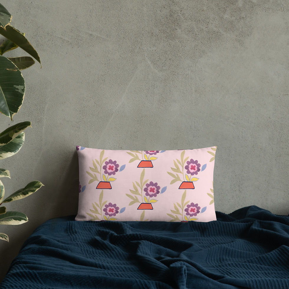 Thumbnail: KILIM Modern East Indian Design Premium Pillow