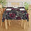 Thumbnail: Victorian Rose Floral Tablecloth — Vintage Burgundy & Black Dining Decor