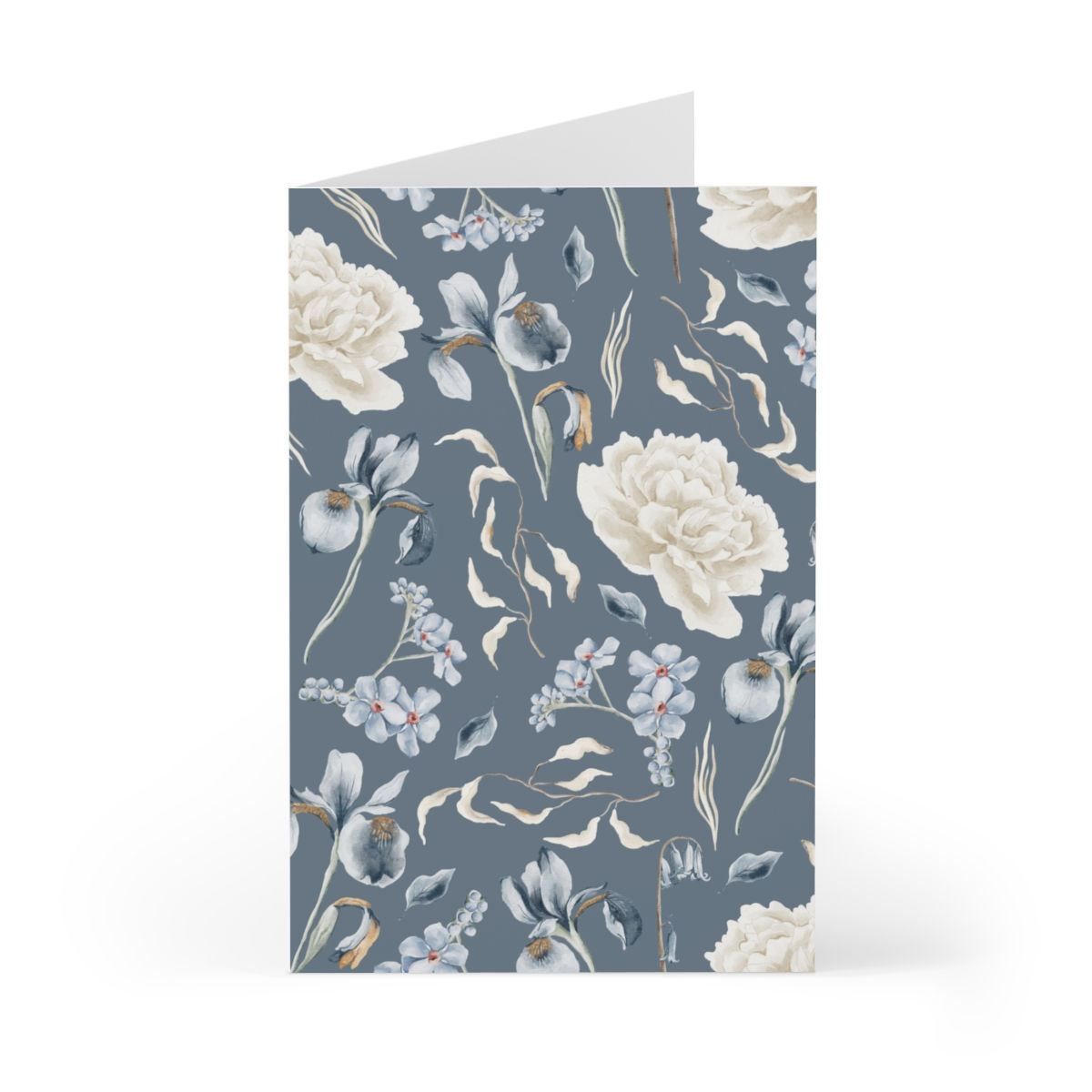 Blue and White Garden Greeting Cards (7 pcs)