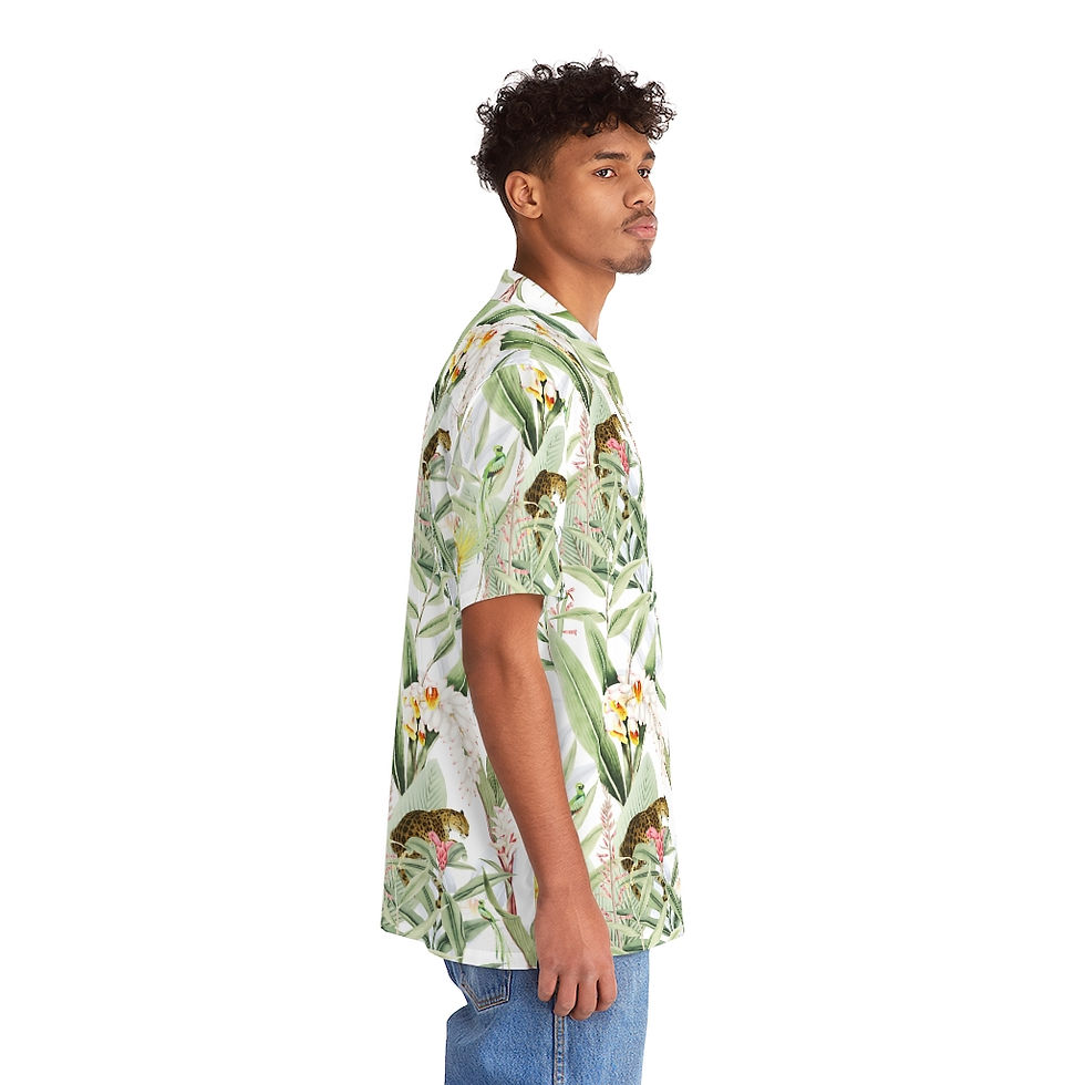 Thumbnail: Jungle Chic Men's Hawaiian Shirt 