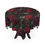 Thumbnail: Dark Romantic Floral Tablecloth — Burgundy Roses & Plum Dahlias