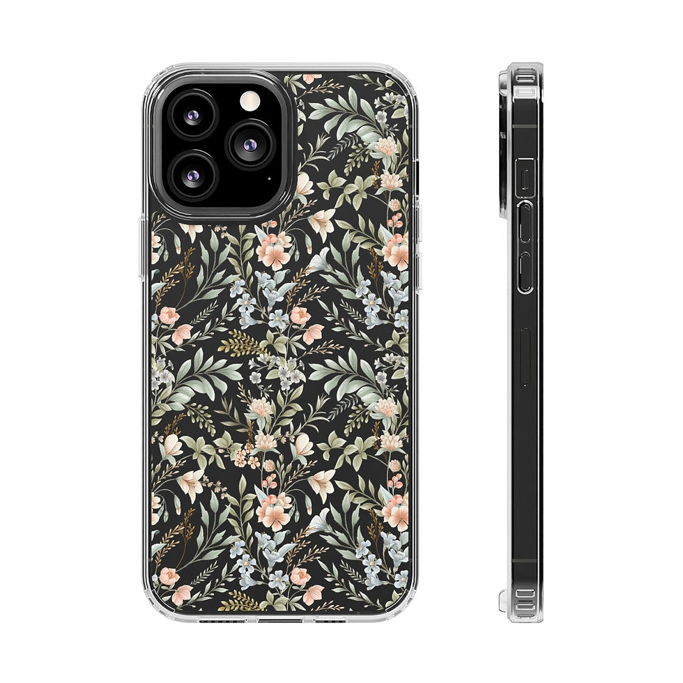 Thumbnail: Delicate Floral Clear Cases