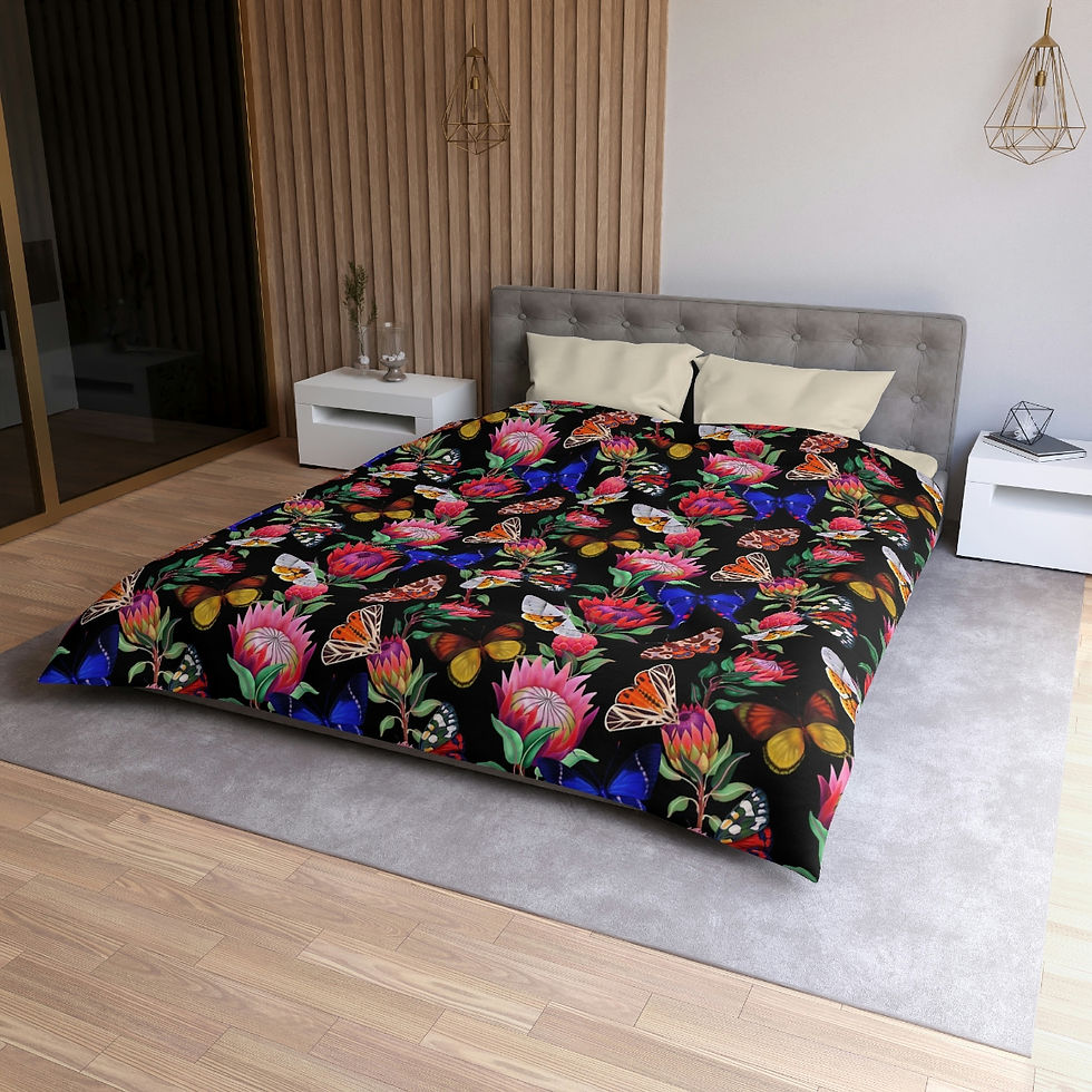Thumbnail: Dark Garden 27 Microfiber Duvet Cover