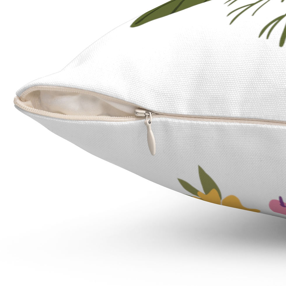 Thumbnail: Ready for Spring Bouquet Spun Polyester Square Pillow