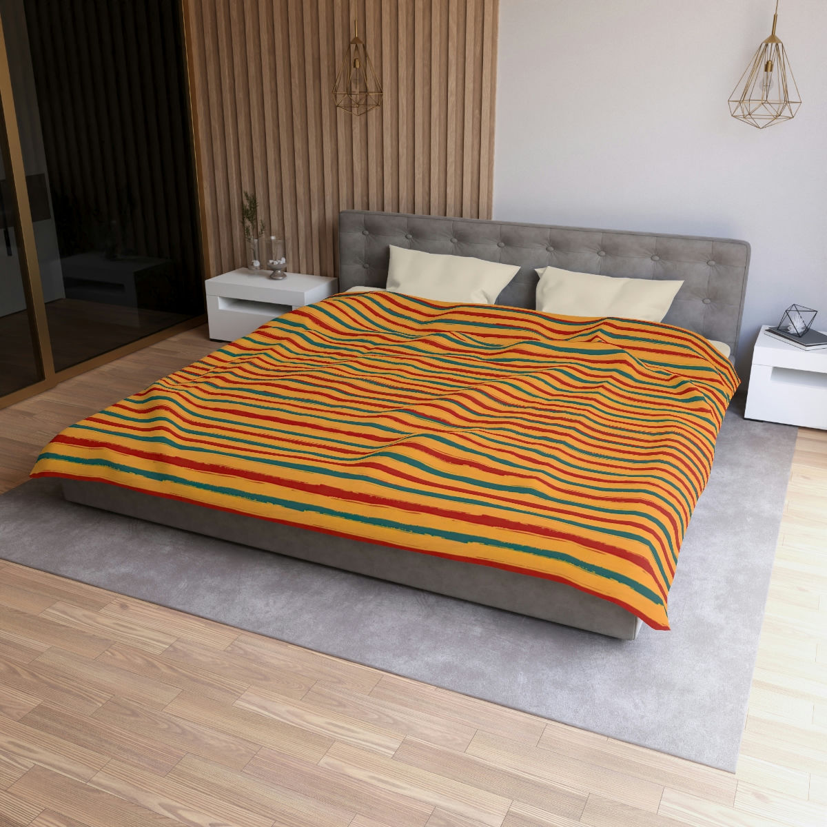 Summer Stripes Microfiber Duvet Cover