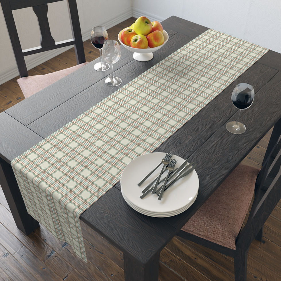Thumbnail: Plaid Table Runner, Cozy Holiday Dining