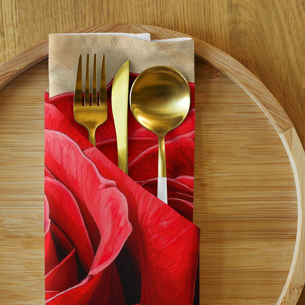 Thumbnail: Garden Flowers Cloth napkin set