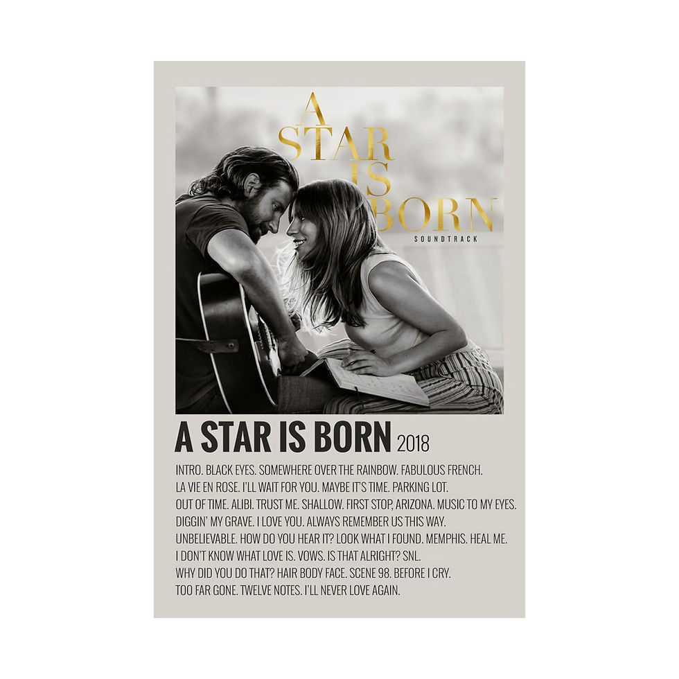 Thumbnail: A STAR IS BORN 2018 Matte Vertical Posters