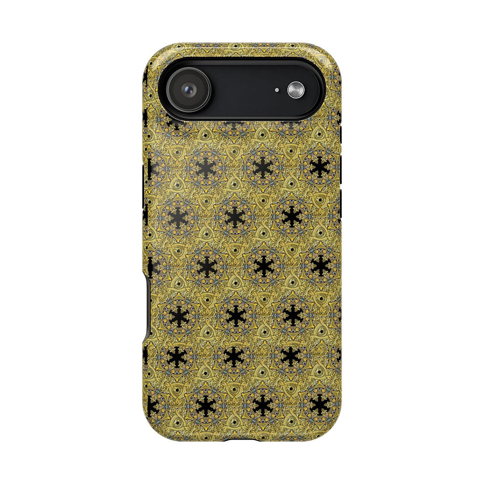 Thumbnail: Gold Persian Pattern Magnetic Phone Case — Impact-Resistant