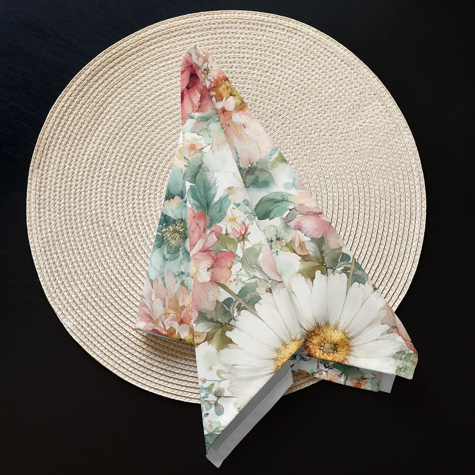 Thumbnail: Fleurs Jardine Cloth napkin set