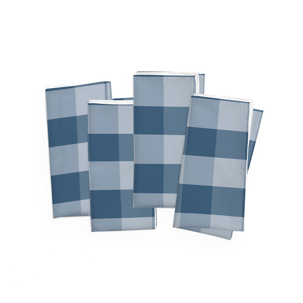 Thumbnail: Blue Plaid Napkins