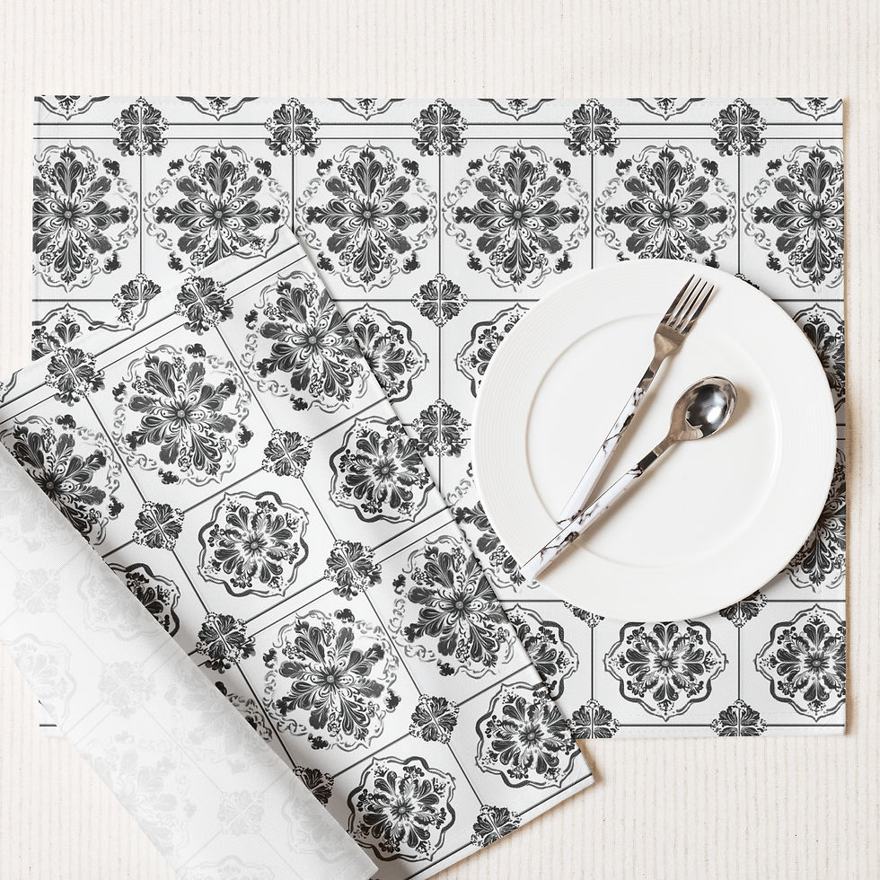 Thumbnail: Persian Monochrome Placemat Set